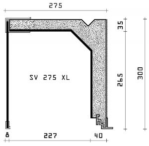 Produktabbildung: Rolladenkästen Typ SV 275 XL