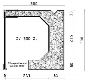 Produktabbildung: Rolladenkästen Typ SV 300 SL